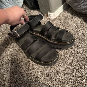 Dr. Martens Black Sandals